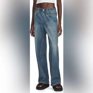 Rag & Bone Miramar Wide Leg Cotton Terry Sweatpant Jeans - Size M